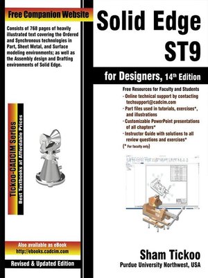 cover image of Solid Edge ST9 for Designers, 1